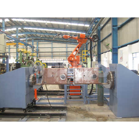 EXCAVATOR HYDRAULIC OIL TANK ROBOTIC WELDING CELL 