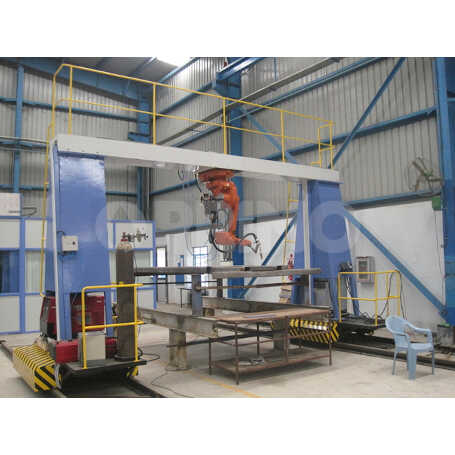 ROBOTIC DUMPER TRACK SUB ASSEMBLE WELDING SYSTEM