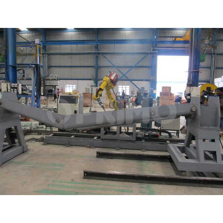 ROBOTIC WELDING EXCAVATOR BOOM AND ARM WELDING CELL