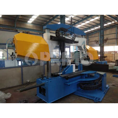 PLC CONTROLLED BEAM BANDSAW CUTTING MACHINE