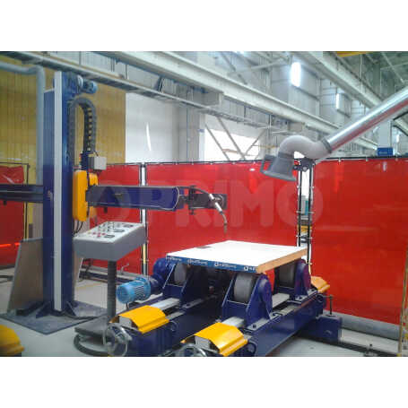 2X2 METER COLUMN AND BOOM WITH ROTATORS HAVING INTEGRATED CONTROLS FOR MIG WELDING 