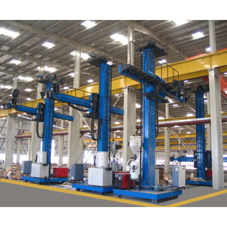 5X4 METER HEAVY DUTY COLUMN AND BOOM WITH SAW EQUIPMENT