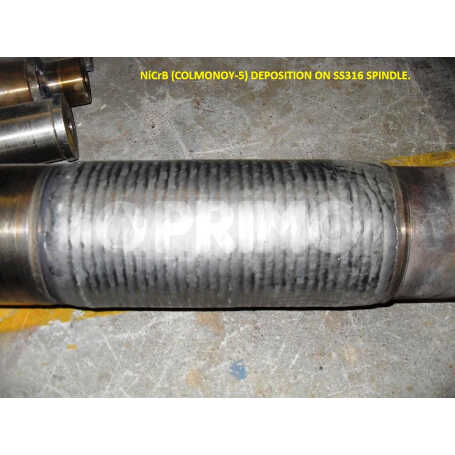 NiCrB COLMONOY 5 DEPOSITION ON SS316 SPINDLE