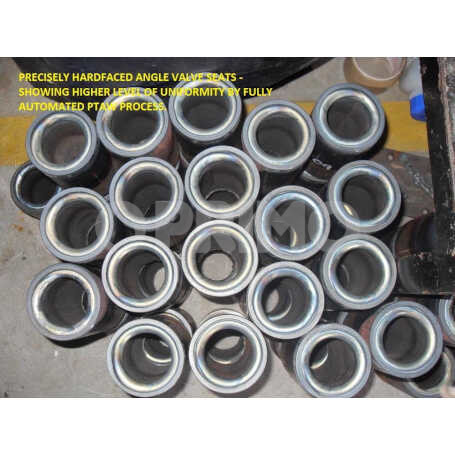 PRECISELY HARDFACED ANGLE VALVE SEATS FULLY AUTOMATED PROCESSs