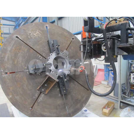 TRIPLE ECCENTRIC BUTTERFLY VALVE OVERLAY IN CNC MACHINE