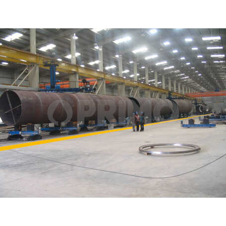 GROWING LINE CIRCULAR SEAM WELDING WITH SAW EQUIPMENT FOR WIND TOWER FABRICATION